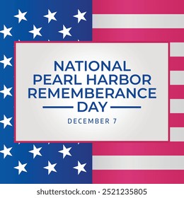 vector graphic of National Pearl Harbor Day of Remembrance ideal for National Pearl Harbor Day of Remembrance celebration.