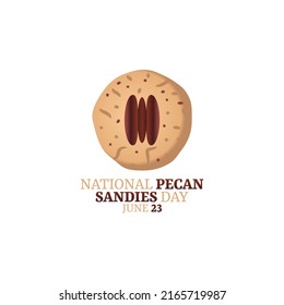 gráfico vectorial del día nacional de los pecan sandies bueno para la celebración del día nacional de los pecan sandies. diseño plano. diseño de volante.ilustración plana.