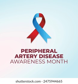 vector graphic of National Peripheral Artery Disease Awareness Month ideal for National Peripheral Artery Disease Awareness Month celebration.