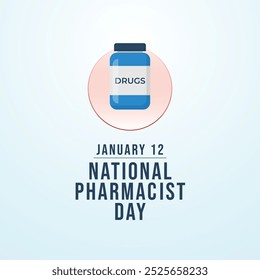 Vektorgrafik des National Pharmacist Day, ideal für die Feier des National Pharmacist Day.