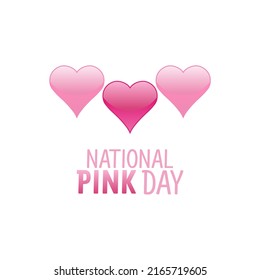 vector graphic of national pink day good for national pink day celebration. flat design. flyer design.flat illustration.