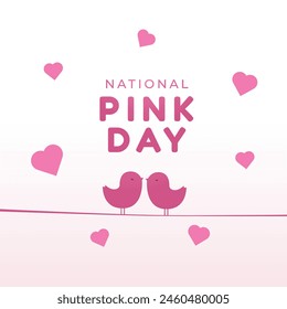 vector graphic of National Pink Day ideal for National Pink Day celebration.