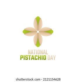 vector graphic of national pistachio day good for national pistachio day celebration. flat design. flyer design.flat illustration.
