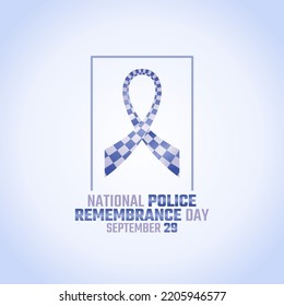 vector graphic of national police remembrance day good for national police remembrance day celebration. flat design. flyer design.flat illustration.