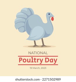 vector graphic of national poultry day good for national poultry day celebration. flat design. flyer design.flat illustration.