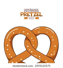 vector graphic of National Pretzel Day ideal for National Pretzel Day celebration