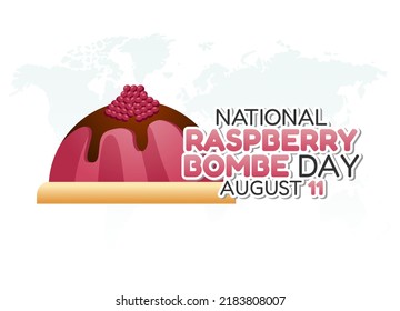 Vektorgrafik der nationalen Himbeerbombe Tag gut für nationale Himbeerbombe-Tag feiern. flaches Design. flyer design.flache Illustration.