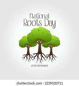 vector graphic of national roots day good for national roots day celebration. flat design. flyer design.flat illustration.