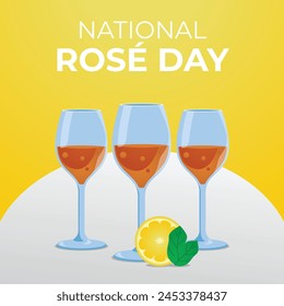 vector graphic of National Rose Day ideal for National Rose Day celebration.