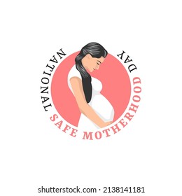 vector graphic of national safe motherhood day good for national safe motherhood day celebration. flat design. flyer design.flat illustration.