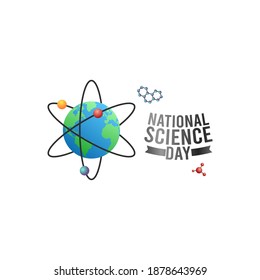 Vektorgrafik der nationalen Wissenschaft Tag gut für die Wissenschaft Tag Feier. flaches Design. flyer design.flache Illustration.