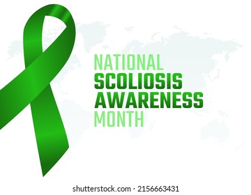 Vector Graphic National Scoliosis Awareness Month Stock Vector (Royalty ...