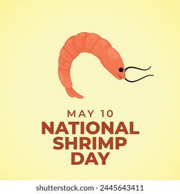 vector graphic of National Shrimp Day ideal for National Shrimp Day celebration.