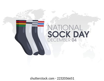 vector graphic of national sock day good for national sock day celebration. flat design. flyer design.flat illustration.