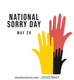 vector graphic of National Sorry Day ideal for National Sorry Day celebration.