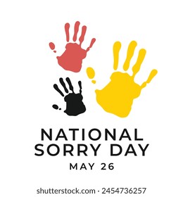 vector graphic of National Sorry Day ideal for National Sorry Day celebration.