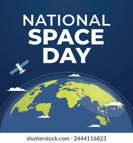 vector graphic of National Space Day ideal for National Space Day celebration.