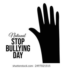 vector graphic of National Stop Bullying Day ideal for National Stop Bullying Day celebration.