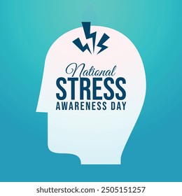 vector graphic of National Stress Awareness Day ideal for National Stress Awareness Day celebration.