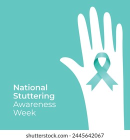 vector graphic of National Stuttering Awareness Week ideal for National Stuttering Awareness Week celebration.