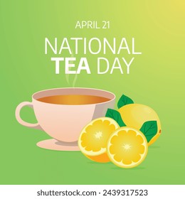 vector graphic of National Tea Day ideal for National Tea Day celebration.