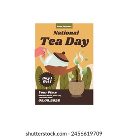 vector graphic of national tea day good for national tea day celebration