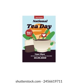 vector graphic of national tea day good for national tea day celebration