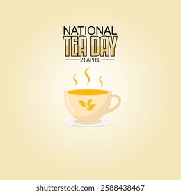 vector graphic of national tea day for national tea day celebration.