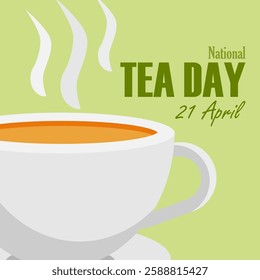 vector graphic of National Tea Day ideal for National Tea Day celebration.