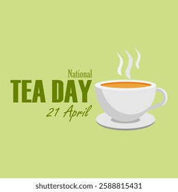 vector graphic of National Tea Day ideal for National Tea Day celebration.