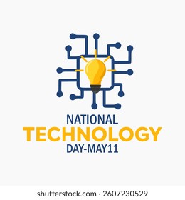 Vector graphic of National Technology Day ideal for National Technology Day celebration.