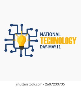 Vector graphic of National Technology Day ideal for National Technology Day celebration.