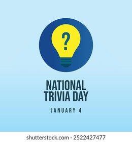 vector graphic of National Trivia Day ideal for National Trivia Day celebration.