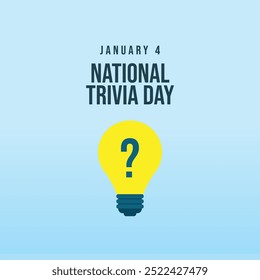 vector graphic of National Trivia Day ideal for National Trivia Day celebration.