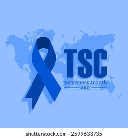 vector graphic of National Tuberous Sclerosis Awareness Month ideal for National Tuberous Sclerosis Awareness Month celebration.