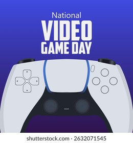 vector graphic of National Video Game Day, ideal for National Video Game Day celebration.
