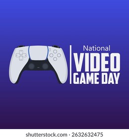 vector graphic of National Video Game Day ideal for National Video Game Day celebration