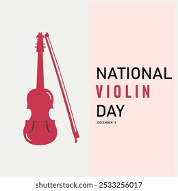 vector graphic of National Violin Day good for national National Violin Day celebration. flat design. flyer design.flat illustration.