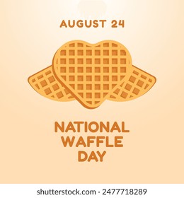 vector graphic of National Waffle Day ideal for National Waffle Day celebration.