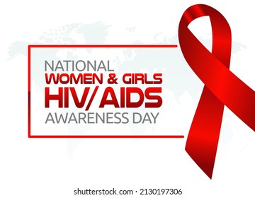 vector graphic of national women and girls HIV AIDS awareness day good for national women and girls HIV AIDS awareness day celebration. flat design. flyer design.flat illustration.