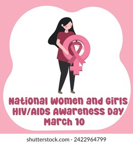 vector graphic of National Women and Girls HIV AIDS Awareness Day ideal for National Women and Girls HIV AIDS Awareness Day celebration.