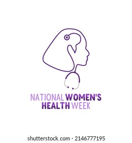 vector graphic of national women's health day good for national women's health day celebration. flat design. flyer design.flat illustration.