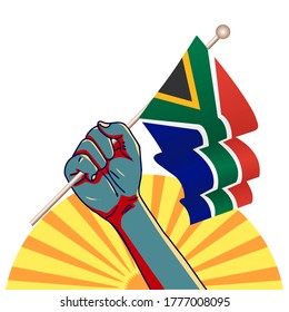 gráfico vectorial del día de Nelson Mandela bueno para la celebración del Día de Nelson Mandela. diseño plano. diseño de volante.ilustración plana.