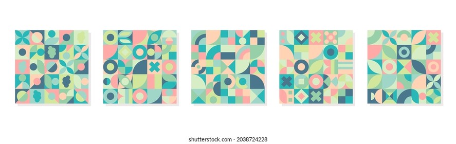 Vector Graphic of Neo Geo Pattern with Uniquie Shapes. Seamless Geometrical Background. Vintage Color Theme. Good for Textile Texture, Bed Sheet, Tablecloth, Pillow Case, Blanket, Printing Design, etc