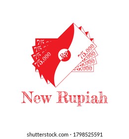 vector graphic of new rupiah money icon