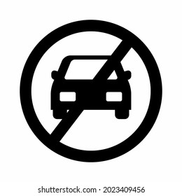 Vector Graphic of No Parking - Black Style - simple illustration. Editable stroke. Design template vector.outline style design.Vector graphic illustration
