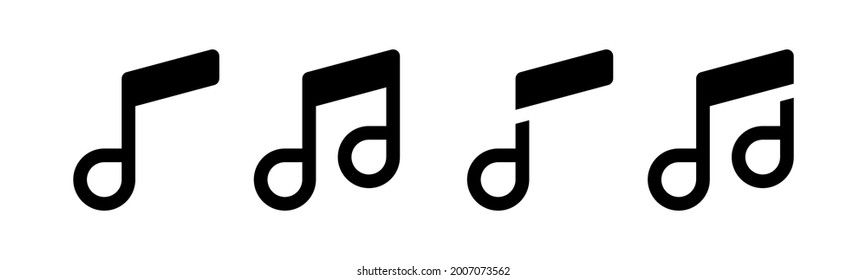 Vektorgrafik der Notenmusiksammlung