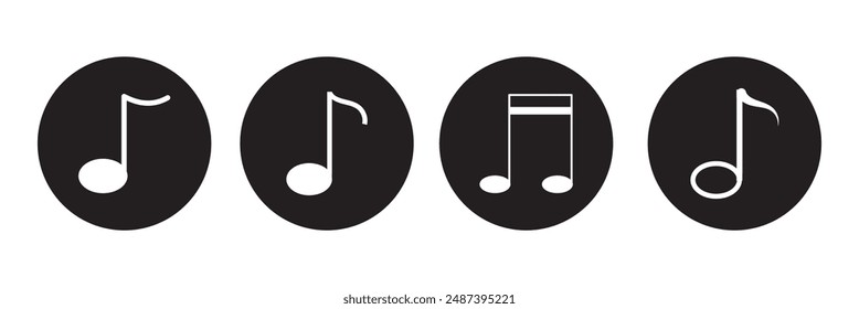 Vector gráfico de la colección de música de notas