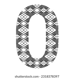 Vector graphic numbers in a set 1 2 3 4 5 6 7 8 9 0 with Polynesian mix aztec and african style Tattoo ethnic tribal font style