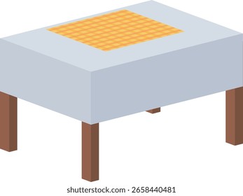 Vector Graphic Object Table yellow